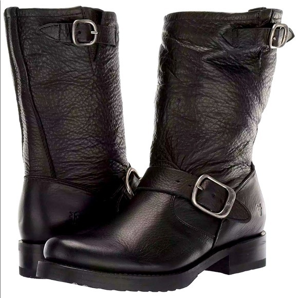 Frye Veronica Shortye Black Boots #6B - Picture 1 of 11